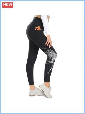 Women's Fleece Lined Thermal Leggings High Waist Stretch Winter Pants